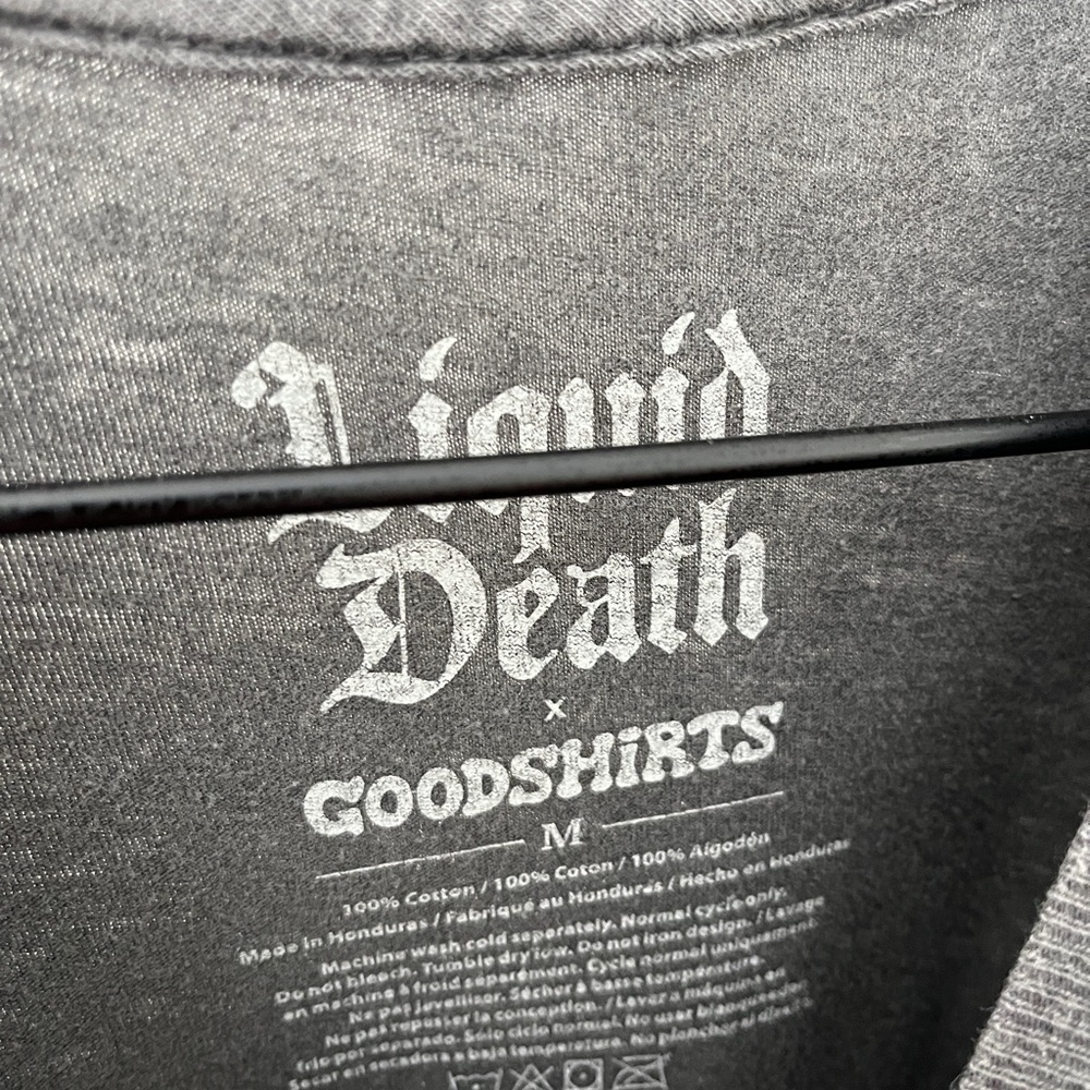 Liquid Death Novelty T-shirt Black Size Medium - Picture 2 of 4